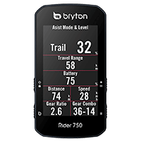 Display elektrische fiets - Bryton Rider 750