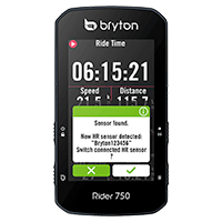 Een sensor aansluiten - Bryton Rider 750