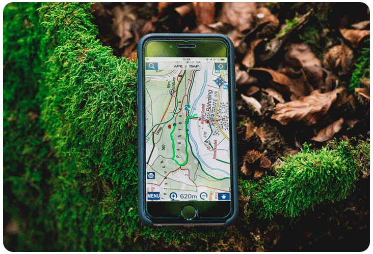 GPS MTB app voor smartphone