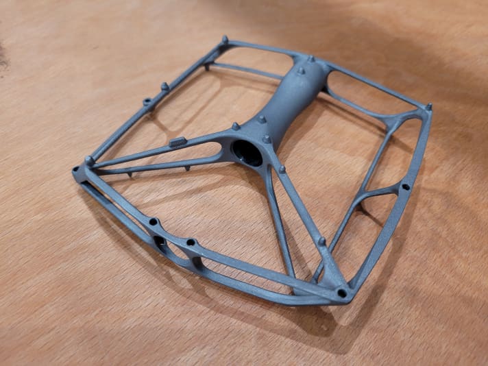 Tot nu toe duidelijk slechts één studie: 3D-geprinte titanium pedalen van Trickstuff.