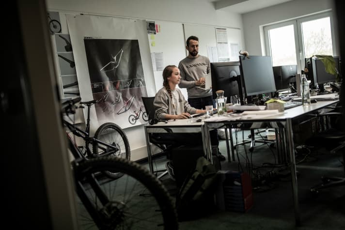 Canyon fietsen worden ontwikkeld en ontworpen op het hoofdkantoor van het bedrijf in Koblenz.