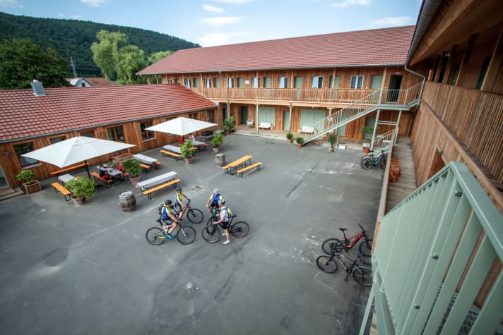 Vers gebouwd en net geopend: de Bike Lodge Spessart in Lohr.