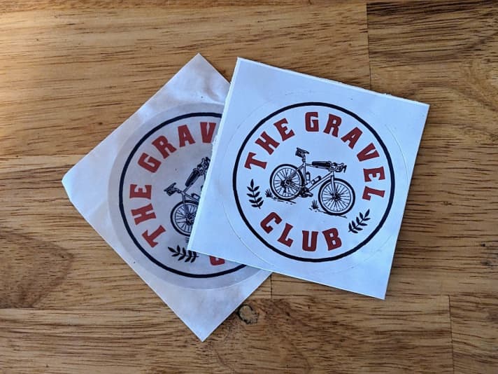 Stickers van de Gravel Club