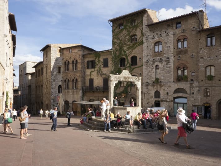 Toeristische trekpleister: de stad San Gimignano met zijn middeleeuwse stadscentrum