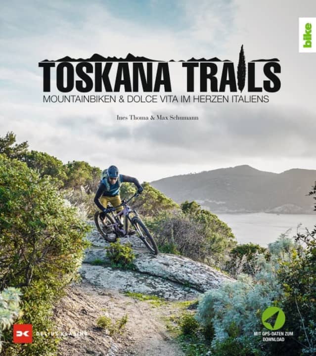 Een must-read voor mountainbikers die een vakantie in Toscane plannen: Tuscany Trails van Ines Thoma en Max Schumann.