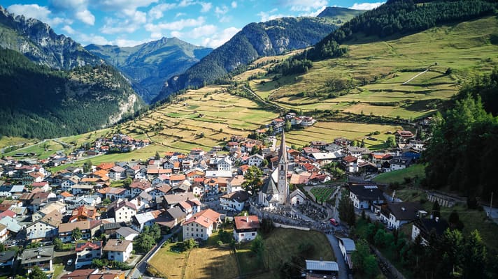 Nauders maakt nog steeds deel uit van Tirol, maar fietsers ervaren hier vrijheid zoals in de naburige Vinschgau en Engadin.
