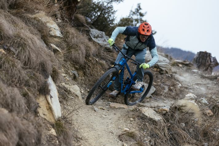 Dat is waar de Pivot Switchblade voor is ontworpen: rijplezier tussen all-mountain bike en enduro op veelzijdige trails.