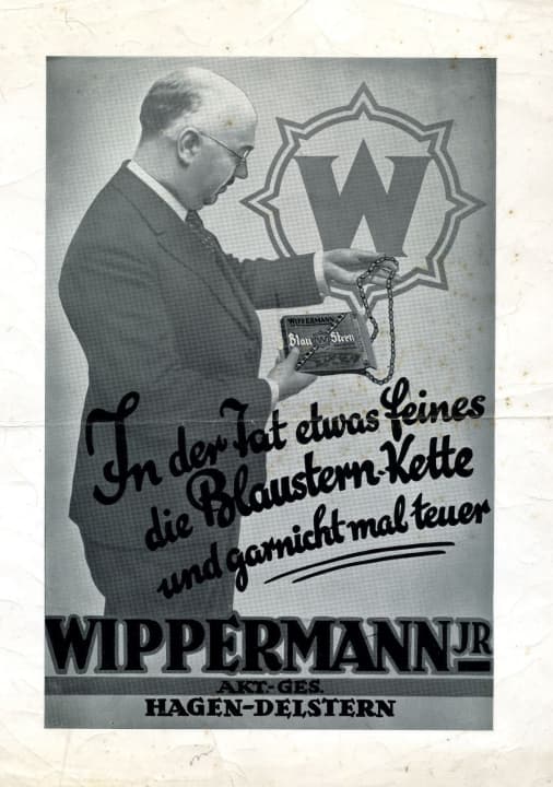 De lange geschiedenis van Wippermann zou zeker gereconstrueerd kunnen worden aan de hand van de oude advertenties.