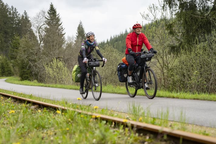 Het fietspad van de Vennbahn verbindt drie landen, verschillende culturen en talen.